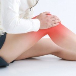 膝痛女性