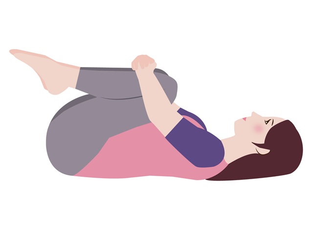 腰伸ばしストレッチ